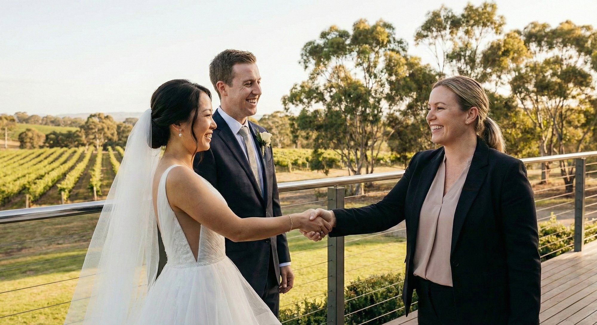 MM_Supplier venue shaking hands with couple winery_Landscape